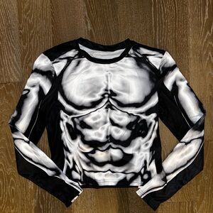 Y2K Compression Cropped Top